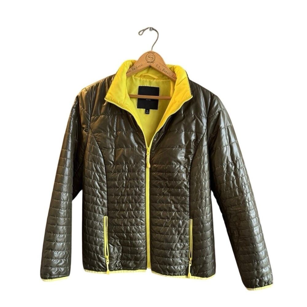Talbots Primaloft Quilted Women’s M Warm Puffer LightWeight Jacket Army Green